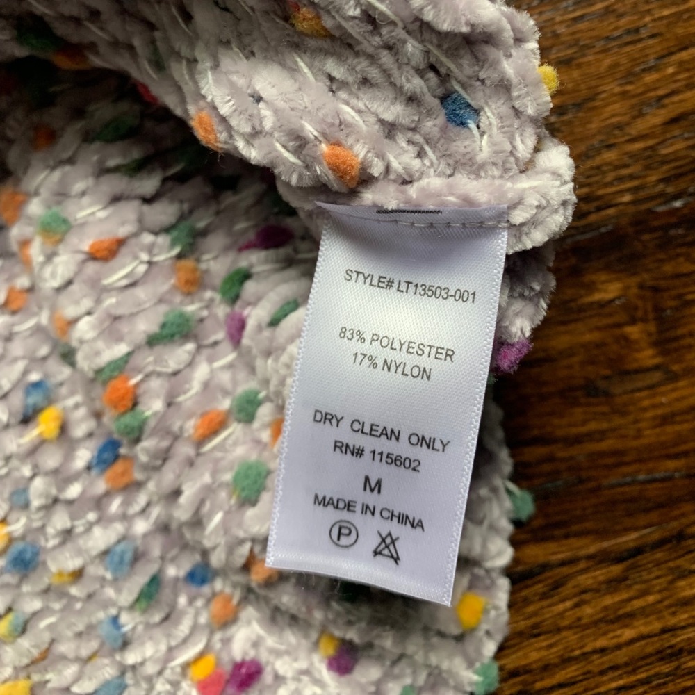 All In Favor Funfetti Chenille Sweater - Picture 7 of 7